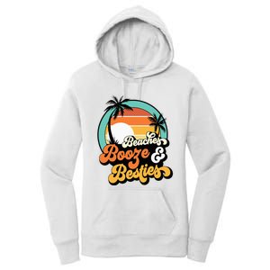 Girl Trip Matching Beaches Booze Besties Best Friends Women's Pullover Hoodie