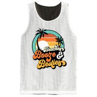 Girl Trip Matching Beaches Booze Besties Best Friends Mesh Reversible Basketball Jersey Tank