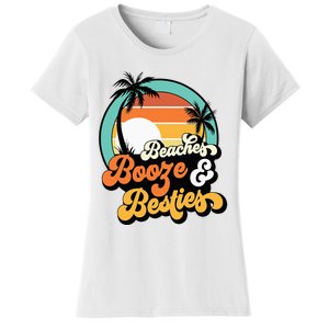 Girl Trip Matching Beaches Booze Besties Best Friends Women's T-Shirt