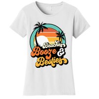 Girl Trip Matching Beaches Booze Besties Best Friends Women's T-Shirt