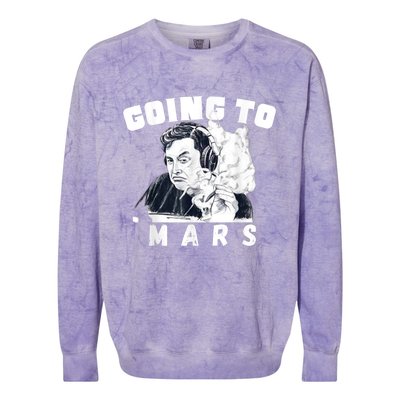 Going To Mars Occupy Mars Elon Marsexploration Colorblast Crewneck Sweatshirt