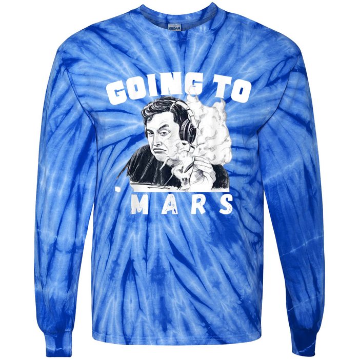 Going To Mars Occupy Mars Elon Marsexploration Tie-Dye Long Sleeve Shirt