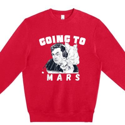 Going To Mars Occupy Mars Elon Marsexploration Premium Crewneck Sweatshirt