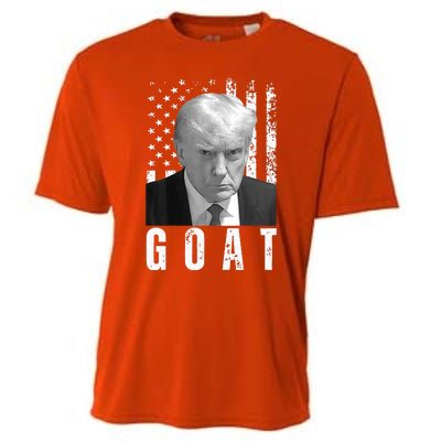 GOAT Trump Mugshot Legend Donald Trump 2024 Cooling Performance Crew T-Shirt