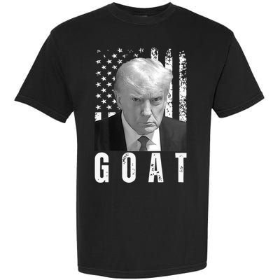 GOAT Trump Mugshot Legend Donald Trump 2024 Garment-Dyed Heavyweight T-Shirt