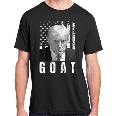 GOAT Trump Mugshot Legend Donald Trump 2024 Adult ChromaSoft Performance T-Shirt