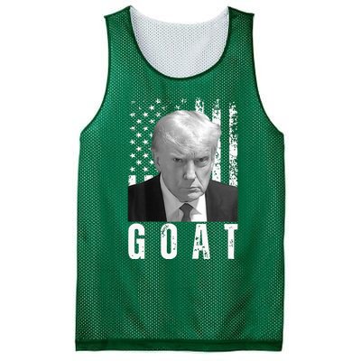 GOAT Trump Mugshot Legend Donald Trump 2024 Mesh Reversible Basketball Jersey Tank