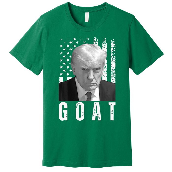 GOAT Trump Mugshot Legend Donald Trump 2024 Premium T-Shirt