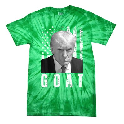 GOAT Trump Mugshot Legend Donald Trump 2024 Tie-Dye T-Shirt