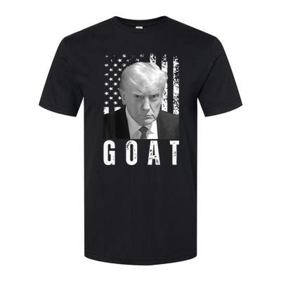 GOAT Trump Mugshot Legend Donald Trump 2024 Softstyle CVC T-Shirt