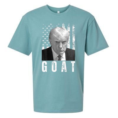 GOAT Trump Mugshot Legend Donald Trump 2024 Sueded Cloud Jersey T-Shirt