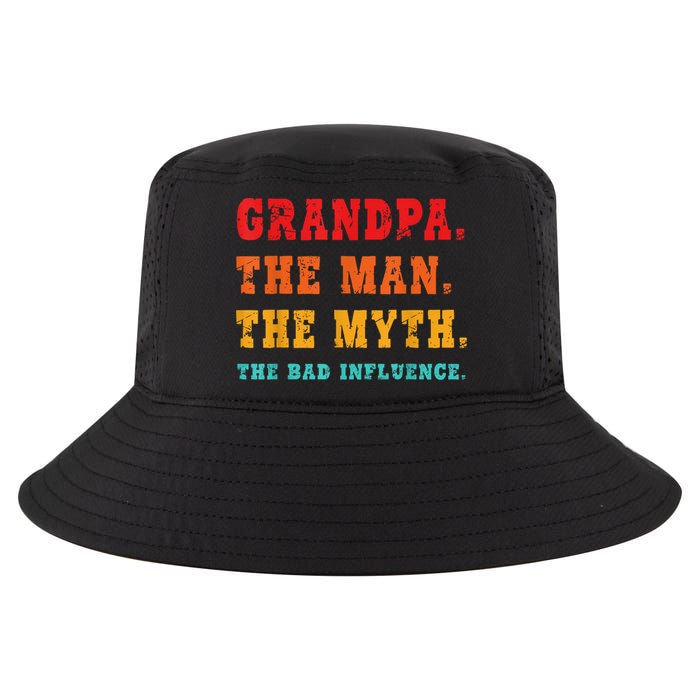 Grandpa The Man The Myth The Bad Influence Cool Comfort Performance Bucket Hat