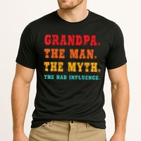 Grandpa The Man The Myth The Bad Influence Performance Shirt