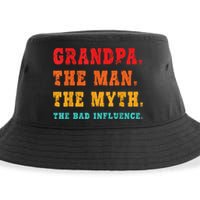 Grandpa The Man The Myth The Bad Influence Sustainable Bucket Hat