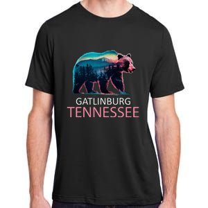 Gatlinburg Tennessee Mountains Bear Usa Hiking Souvenir Tn Adult ChromaSoft Performance T-Shirt