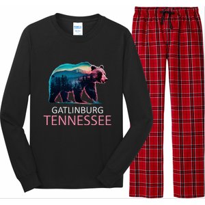 Gatlinburg Tennessee Mountains Bear Usa Hiking Souvenir Tn Long Sleeve Pajama Set