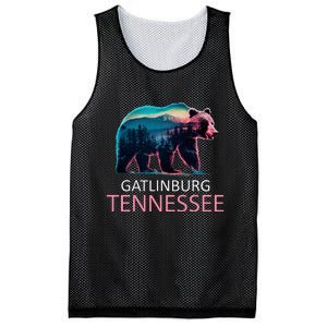 Gatlinburg Tennessee Mountains Bear Usa Hiking Souvenir Tn Mesh Reversible Basketball Jersey Tank