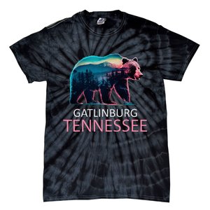 Gatlinburg Tennessee Mountains Bear Usa Hiking Souvenir Tn Tie-Dye T-Shirt