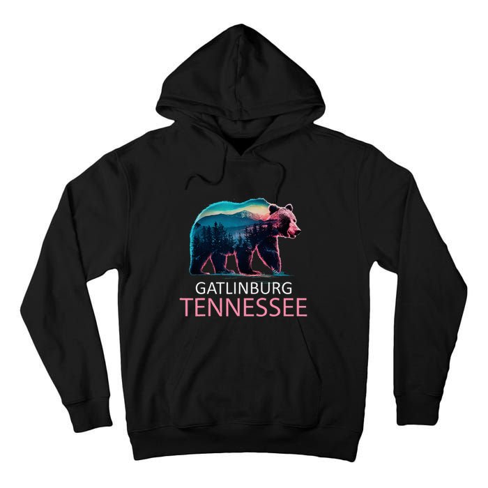 Gatlinburg Tennessee Mountains Bear Usa Hiking Souvenir Tn Tall Hoodie