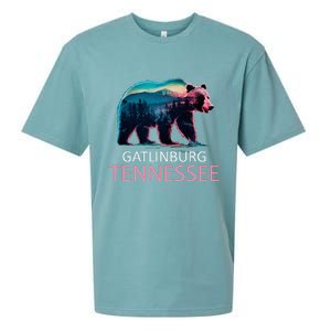 Gatlinburg Tennessee Mountains Bear Usa Hiking Souvenir Tn Sueded Cloud Jersey T-Shirt