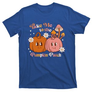 Groovy Take Me To The Pumpkin Patch Thanksgiving Halloween Cute Gift T-Shirt