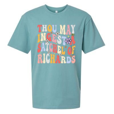 Groovy Thou May Ingest A Satchel Of Richards Sueded Cloud Jersey T-Shirt