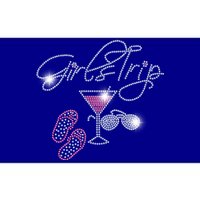 Girls Trip Martini Flip Flops Rhinestone Bling Mom Birthday Cool Gift Bumper Sticker