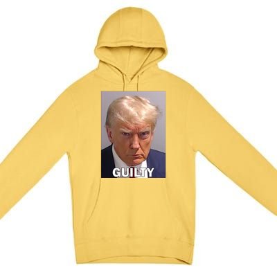 Guilty Trump Mugshot Premium Pullover Hoodie