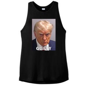 Guilty Trump Mugshot Ladies PosiCharge Tri-Blend Wicking Tank