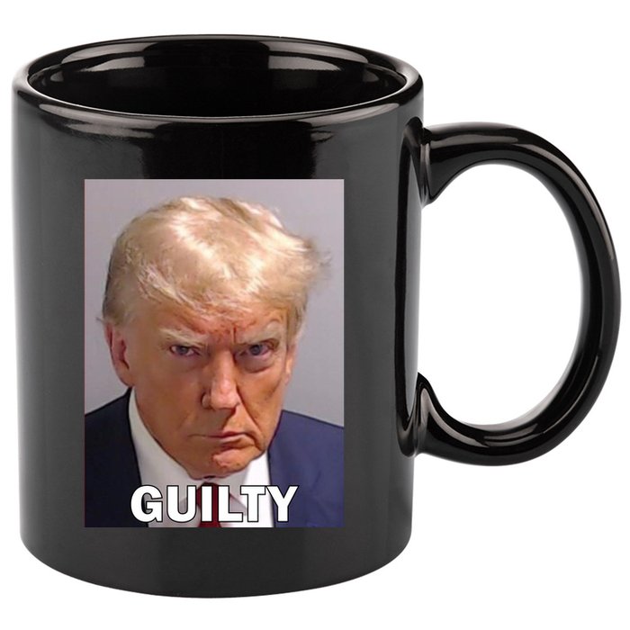 Guilty Trump Mugshot 11oz C Handle Ceramic Mug