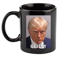 Guilty Trump Mugshot 11oz C Handle Ceramic Mug