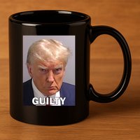 Guilty Trump Mugshot 11oz C Handle Ceramic Mug