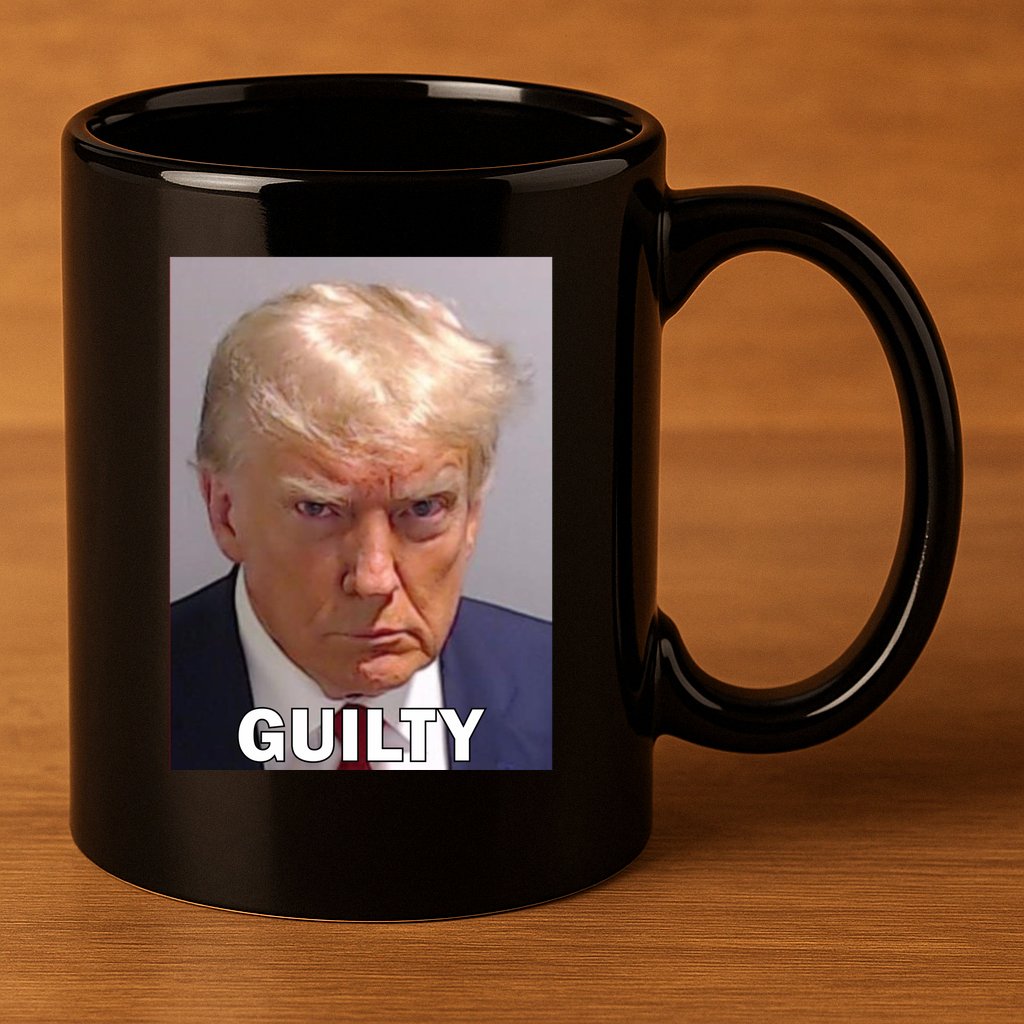 Guilty Trump Mugshot 11oz C Handle Ceramic Mug