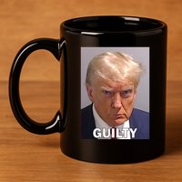Guilty Trump Mugshot 11oz C Handle Ceramic Mug