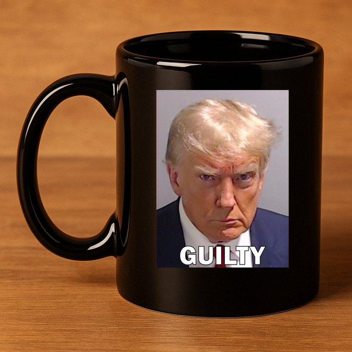 Guilty Trump Mugshot 11oz C Handle Ceramic Mug