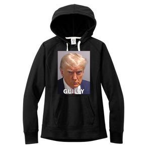 Guilty Trump Mugshot Women's Fleece Hoodie