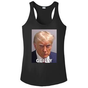 Guilty Trump Mugshot Ladies PosiCharge Competitor Racerback Tank