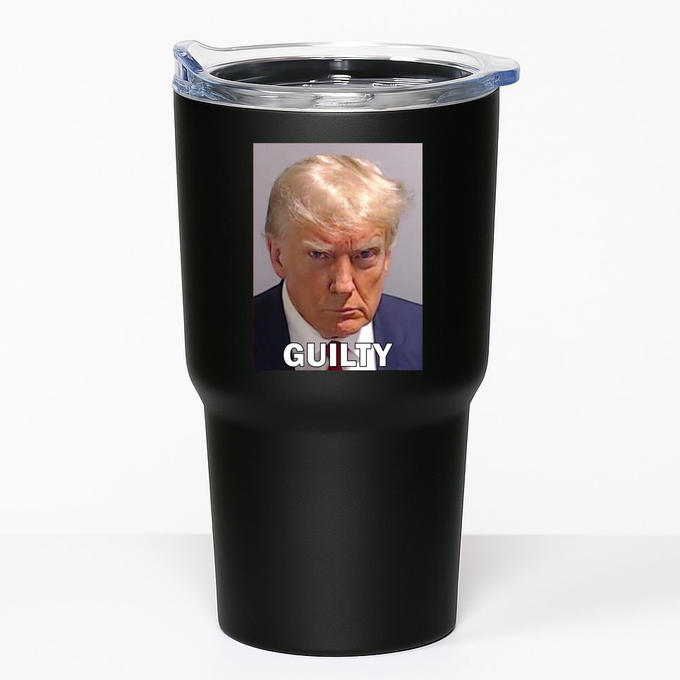 Guilty Trump Mugshot Tumbler