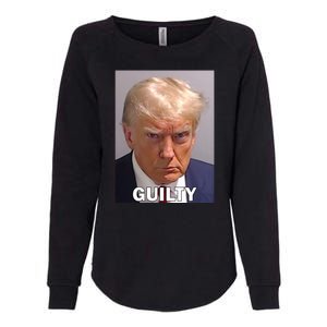 Guilty Trump Mugshot Womens California Wash Sweatshirt