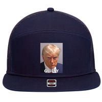 Guilty Trump Mugshot 7 Panel Mesh Trucker Snapback Hat