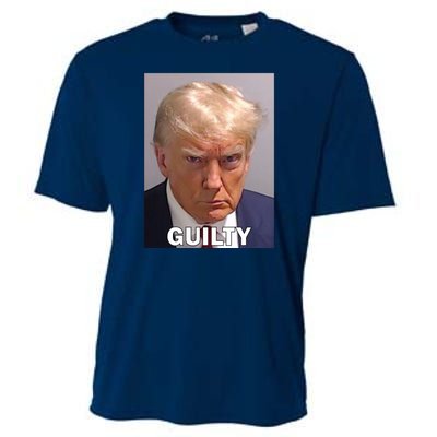 Guilty Trump Mugshot Cooling Performance Crew T-Shirt