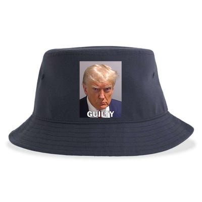 Guilty Trump Mugshot Sustainable Bucket Hat