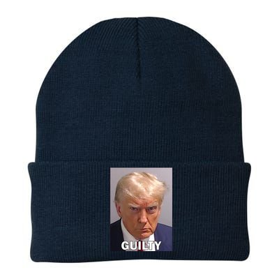 Guilty Trump Mugshot Knit Cap Winter Beanie