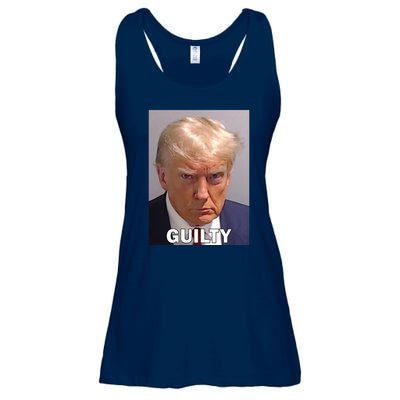 Guilty Trump Mugshot Ladies Essential Flowy Tank