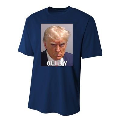 Guilty Trump Mugshot Performance Sprint T-Shirt