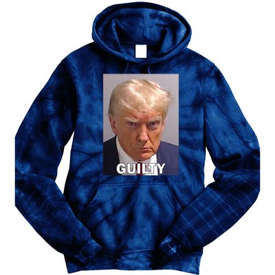 Guilty Trump Mugshot Tie Dye Hoodie