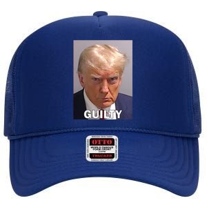 Guilty Trump Mugshot High Crown Mesh Back Trucker Hat