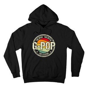 GPop The Man The Myth The Legend Grandfather Father's Day Hoodie