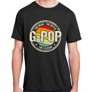 GPop The Man The Myth The Legend Grandfather Father's Day Adult ChromaSoft Performance T-Shirt