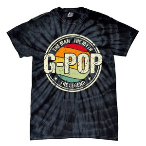 GPop The Man The Myth The Legend Grandfather Father's Day Tie-Dye T-Shirt